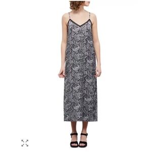 The Kooples Lace Paisley Print Slip Midi Dress Women sz 1 / US Small Whimsigoth